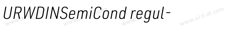 URWDINSemiCond regul字体转换
